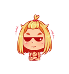 Orange fruits Girl（個別スタンプ：28）