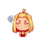 Orange fruits Girl（個別スタンプ：33）