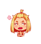 Orange fruits Girl（個別スタンプ：34）