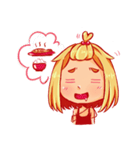 Orange fruits Girl（個別スタンプ：36）