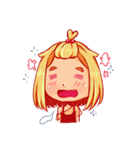 Orange fruits Girl（個別スタンプ：37）