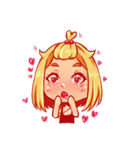 Orange fruits Girl（個別スタンプ：39）