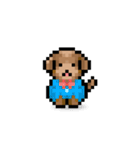 ドット絵プードル最高（個別スタンプ：25）