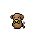 ドット絵プードル最高（個別スタンプ：32）