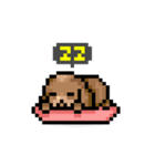 ドット絵プードル最高（個別スタンプ：35）