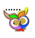 Strange colorful owl（個別スタンプ：6）