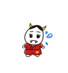 可愛すぎる能面キャラクター！はんにゃん（個別スタンプ：3）