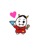 可愛すぎる能面キャラクター！はんにゃん（個別スタンプ：5）