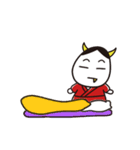 可愛すぎる能面キャラクター！はんにゃん（個別スタンプ：12）