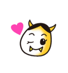 可愛すぎる能面キャラクター！はんにゃん（個別スタンプ：14）