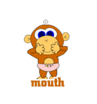 GenkiEnglish Baby Monkey Family（個別スタンプ：12）