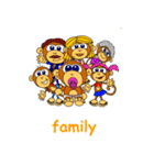 GenkiEnglish Baby Monkey Family（個別スタンプ：32）
