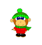 GenkiEnglish Baby Monkey Family（個別スタンプ：33）