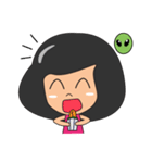 Akemi and Little alien（個別スタンプ：14）