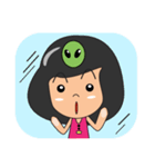 Akemi and Little alien（個別スタンプ：24）
