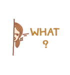 Alin : I don't know（個別スタンプ：15）