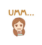 Alin : I don't know（個別スタンプ：34）