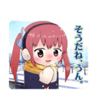 楽しい桃箱ちゃんスタンプ（個別スタンプ：4）