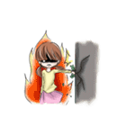 The devastated girl who hates coriander（個別スタンプ：10）