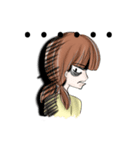 The devastated girl who hates coriander（個別スタンプ：17）