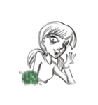 The devastated girl who hates coriander（個別スタンプ：30）