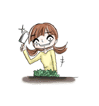 The devastated girl who hates coriander（個別スタンプ：33）