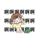 The devastated girl who hates coriander（個別スタンプ：35）