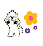 Happy cute shih tzu dog（個別スタンプ：6）