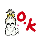 Happy cute shih tzu dog（個別スタンプ：8）