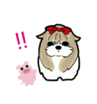 Happy cute shih tzu dog（個別スタンプ：22）