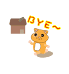 Long black round of A fat mouse（個別スタンプ：8）