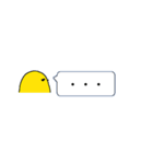 ひよこの吹き出しスタンプ（個別スタンプ：11）