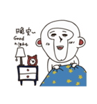 BYE-CA-MONKEY（個別スタンプ：4）
