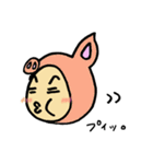 かぶりものんちゃん（個別スタンプ：15）