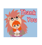 Hedgehog sister（個別スタンプ：30）