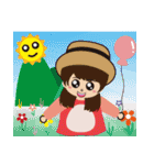 Hedgehog sister（個別スタンプ：36）