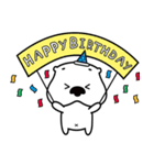 The happy days of the white otters（個別スタンプ：4）