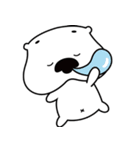The happy days of the white otters（個別スタンプ：14）