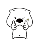 The happy days of the white otters（個別スタンプ：22）