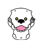 The happy days of the white otters（個別スタンプ：26）