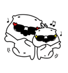 The happy days of the white otters（個別スタンプ：35）