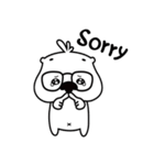 The happy days of the white otters（個別スタンプ：39）