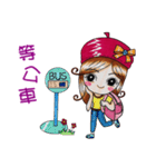 Red hat girls（個別スタンプ：12）