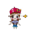 Red hat girls（個別スタンプ：31）