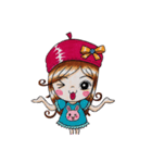 Red hat girls（個別スタンプ：38）