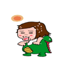 Dlnosaur sister's everyday language（個別スタンプ：7）