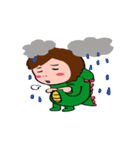 Dlnosaur sister's everyday language（個別スタンプ：9）