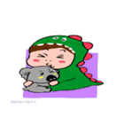 Dlnosaur sister's everyday language（個別スタンプ：10）