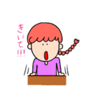 女の子、ときどき動物。（個別スタンプ：7）