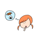 女の子、ときどき動物。（個別スタンプ：13）